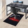 1 Stück Feuer und Blut Büro Teppich Stuhlmatten, Heimdekor Matte | Fantasy Thema Matte | Strapazierfähige Matte, Drachen DekorB20