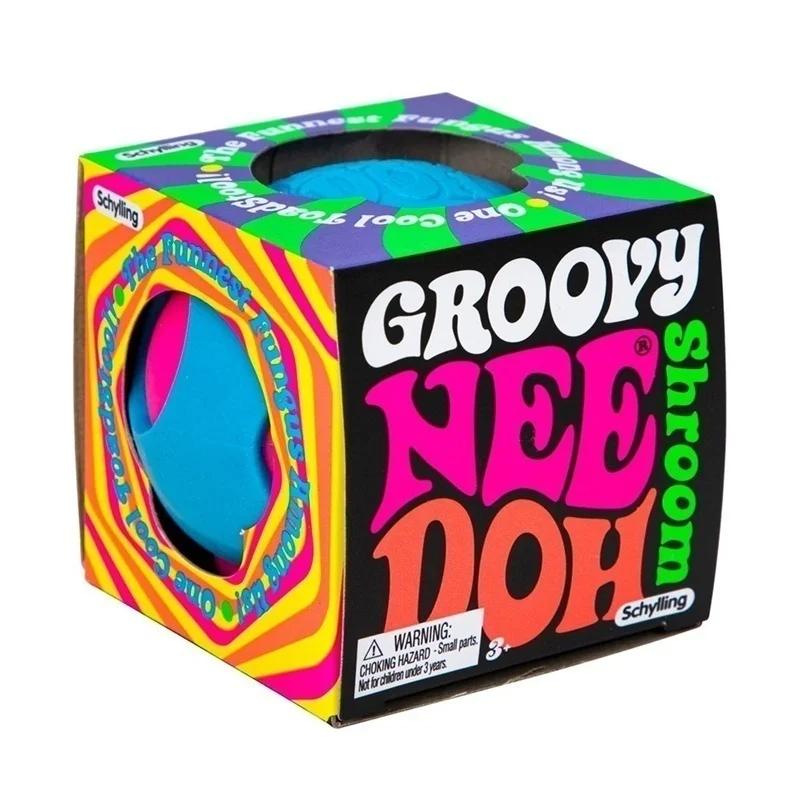 Schylling Groovy Needoh Fungo Giocattolo Morbido Pasta Morbida Palla da Spremere Giocattolo Sensoriale Fidget Sollievo dallo Stress Decomprimere