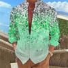 Men's Shirt Pink Blue Green Fashionable Popular Floral Casual Outdoor Street Tops Men's