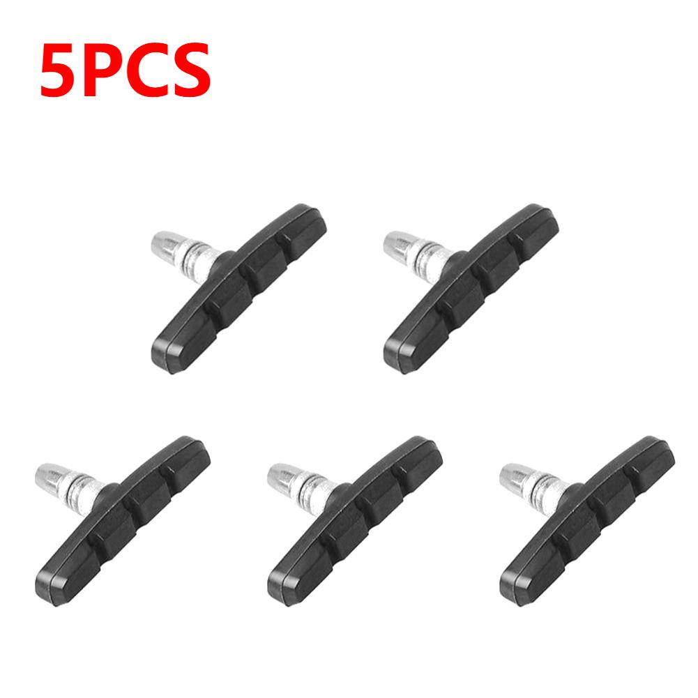 5-50pcs Bicycle Brake Pads Cycling Bike V Brake Holder Pads Shoes Blocks Rubber Friction Rim Brake MTB Road Bike Brake Pads