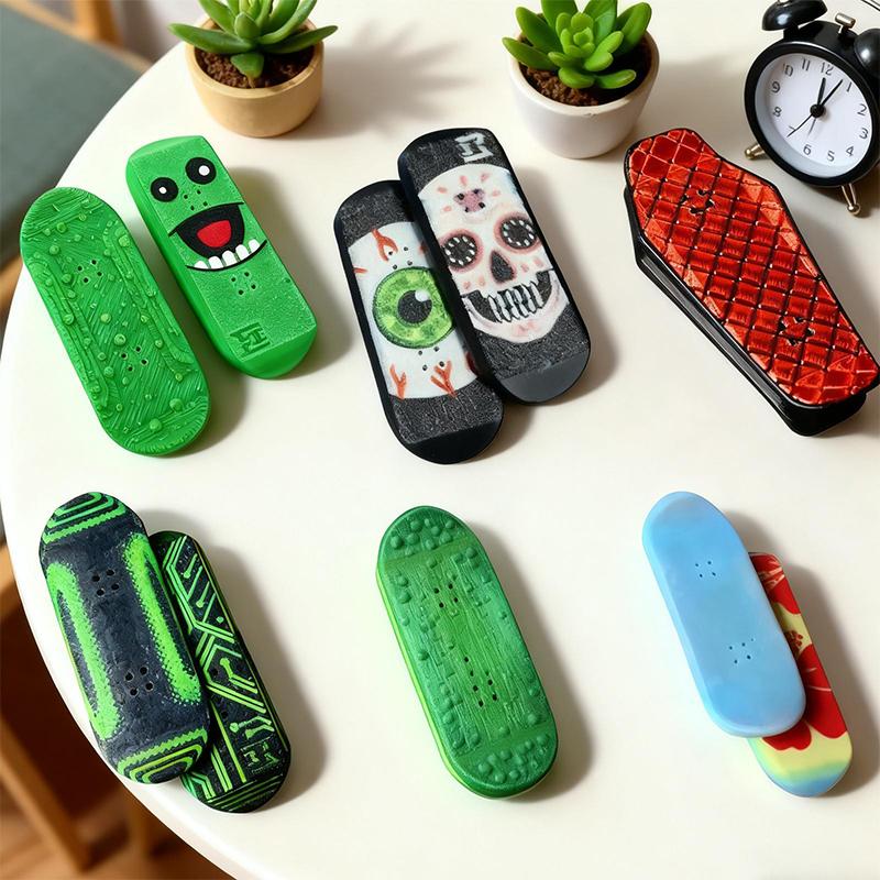 Small Finger Skateboard Birthday Present For Child Boy Party Suitable For Collection Little Skateboarder Magnetism Reduce Stress