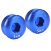 Cycle Pedal Screw Cap Aluminum Alloy M14 Thread 5MM Pedal Screw Cover for Mountain Cycle Blue
