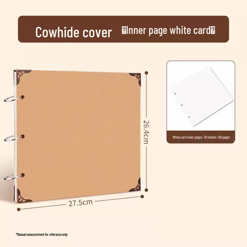 Acrylic DIY Photo Album: Handmade Memory Journal with Creative Graffiti and Loose-Leaf Design