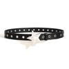 Punk Style Rivet Star Porous Personality Belt Decoration European And American Style Versatile Pin Buckle Belt