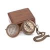 Engraved Brass Compass “Go Confidently” with Wooden Box – Vintage Inspirational Gift for Graduation & Adventure Lovers