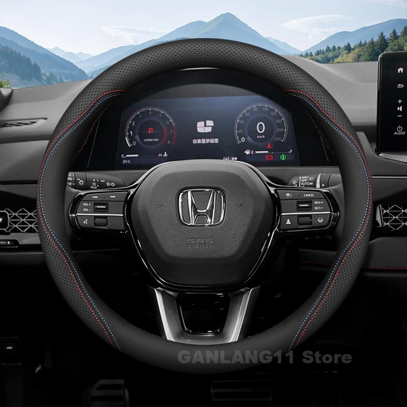 Leather Car Steering Wheel Cover For Honda Civic 10th 11th Accord 11th 2008-2026 Auto Interior Honda Accord 11th Accessories