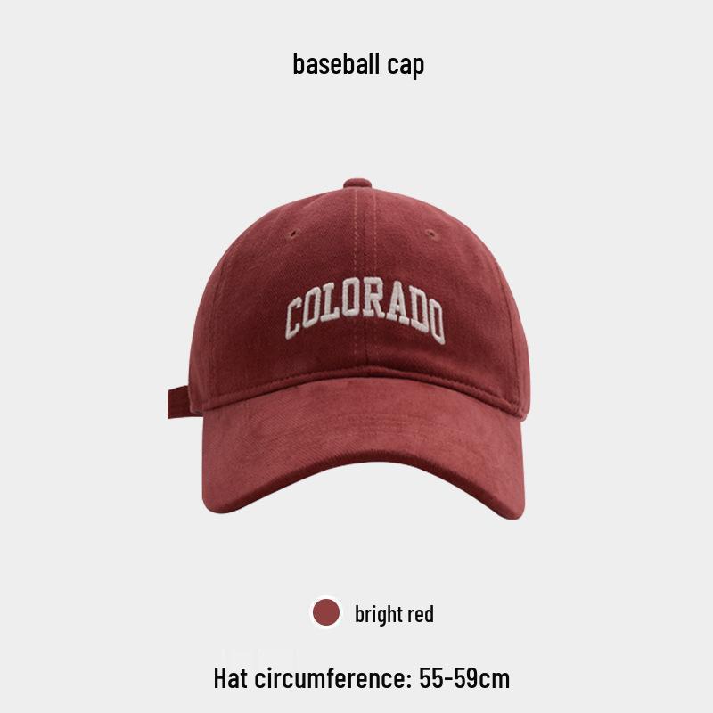 Women's Plus Size Embroidered Baseball Cap - Large Fit, Versatile Sunshade