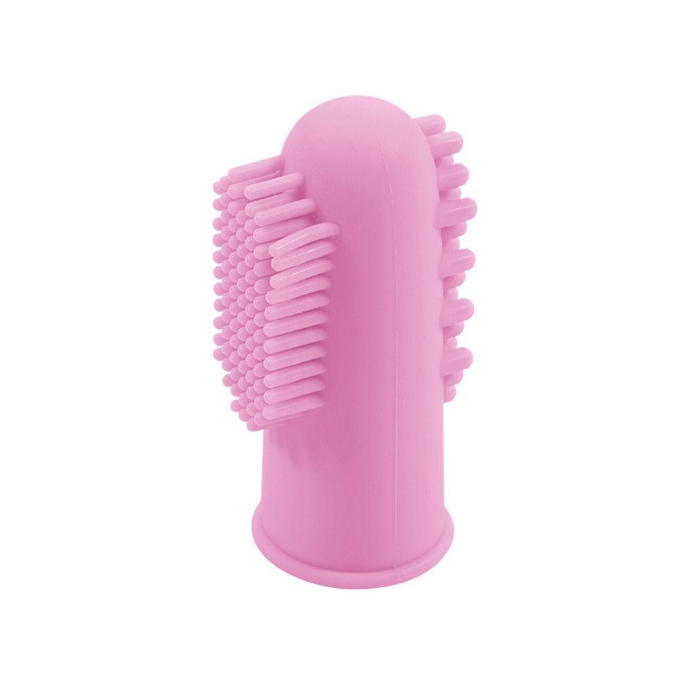 Bite Resistant Pet Finger Toothbrush Silicone Cats Mouth Cleaner  Remove Bad Breath