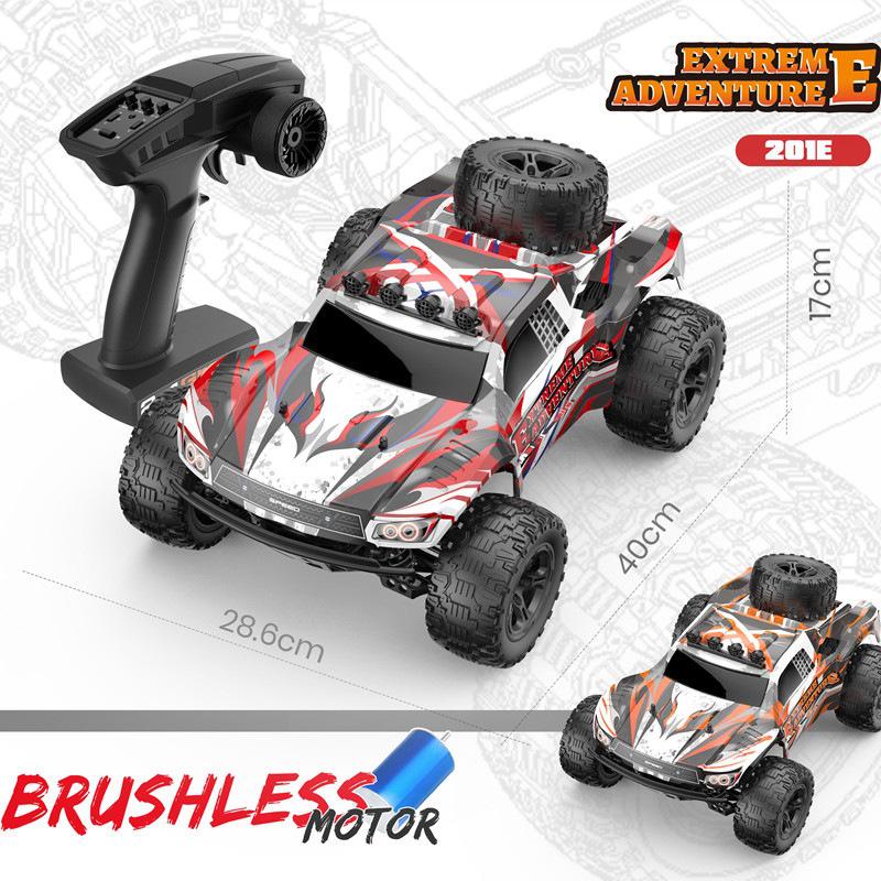 1:10 Brushless 4WD High-Speed RC Off-Road Climbing Truck, Electric Semi-Short, 60KM Charging