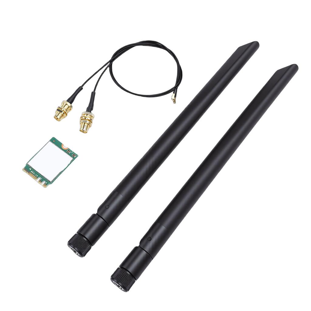 AX1675X WiFi 6E M.2 Wireless Card 2.4G 5G 6G Triple Band 5.3 PC Adapter with Dual 8db Support for