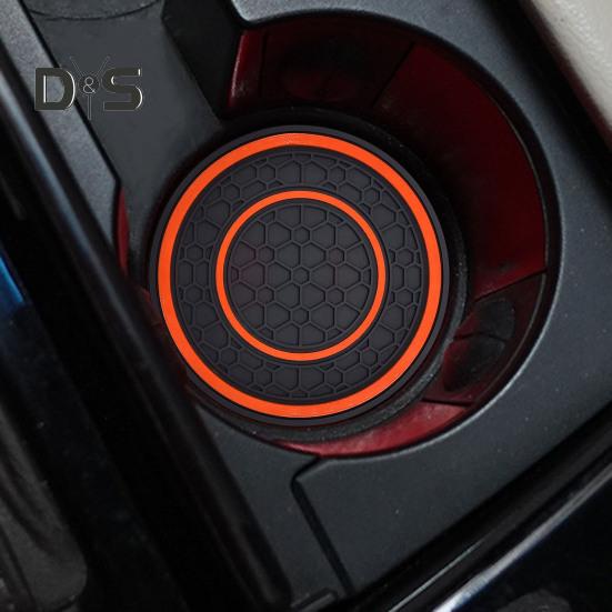 2 bucăți suport de pahare pentru mașină, rezistent la căldură, design anti-alunecare, model de caneluri, rezistent la apă, suport universal pentru pahare, accesorii de interior auto