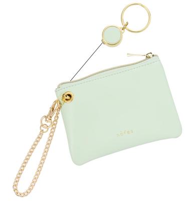 Raymay Fujii Nofes Pass Case, Key & Pass Pouch with Reel, Ice Green, NSK1449M