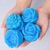 Small Flower Series Silicone Candle Mold 3D Rose Peony Soap Chocolate Cake Baking Tools DIY Aromath Gypsum Resin Craft Molds