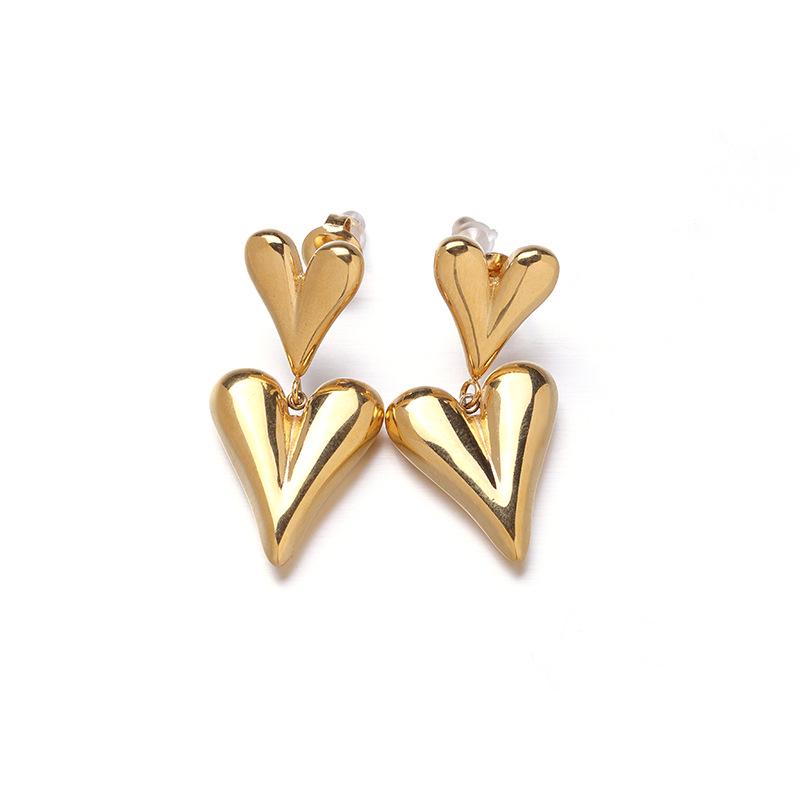 18K Gold Stainless Steel Flower Shell Beach Earrings