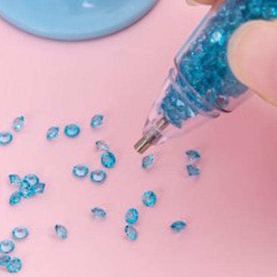 Caneta de pintura de diamante, precisa, perfuração mais rápida, caneta de perfuração em formato de vaso de flores de plástico para artesanato