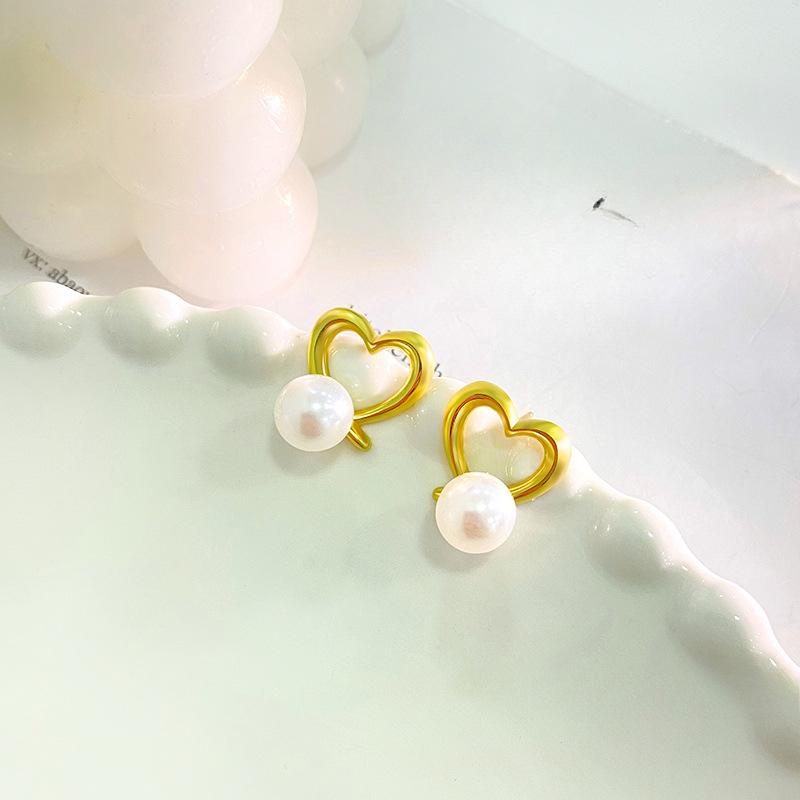 

Серьги Sweet Hollow Love Pearl для женщин с легким роскошным темпераментом, изысканные серьги