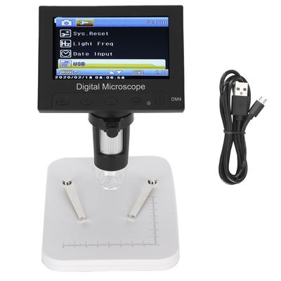4,3palcový digitální elektronický mikroskop DM4 1000X 2,0MP s USB a 8 LCD displeji, VGA zvětšovacím lupou