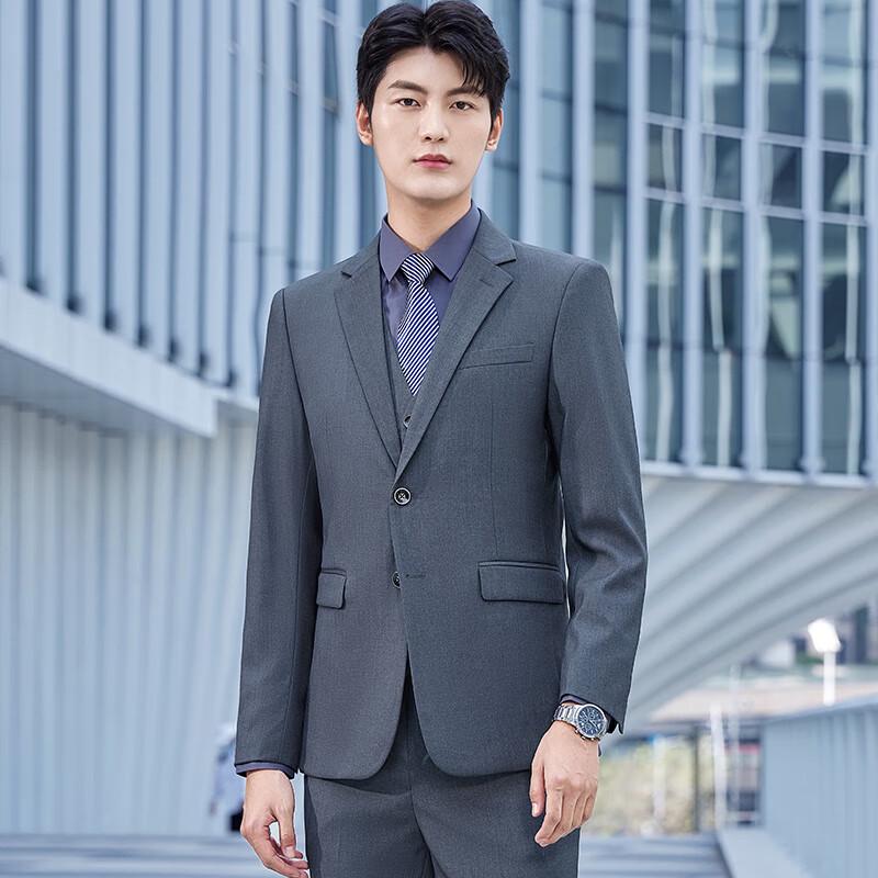 Kaseyew Classic Double-Button Wrinkle-Resistant Business Suit Set