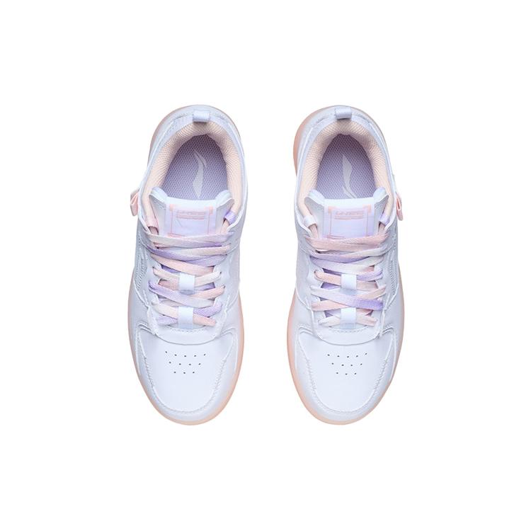 New LiNing Layer Pro Coverage Warm Slip Resistant Low Top Skateboard Shoes Women's White AGCR314-1