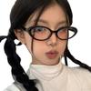 Стильные и простые женские ретро-очки High Sense Small Oval Glasses Anti-Blue Light