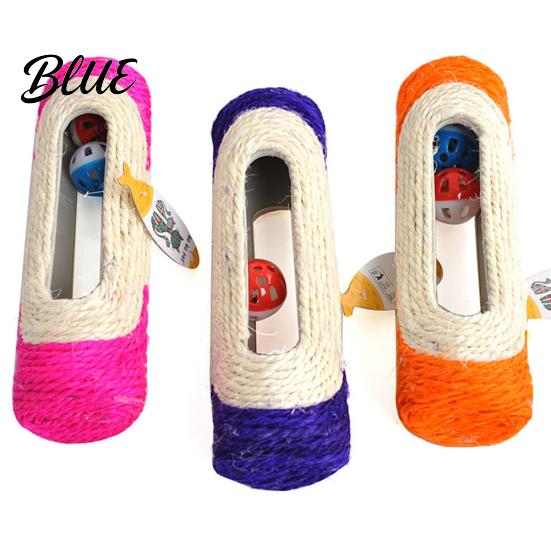 Pet Cat Scratching Toy Sisal Tunnel Rolling Ball Post 3 Training Interactive