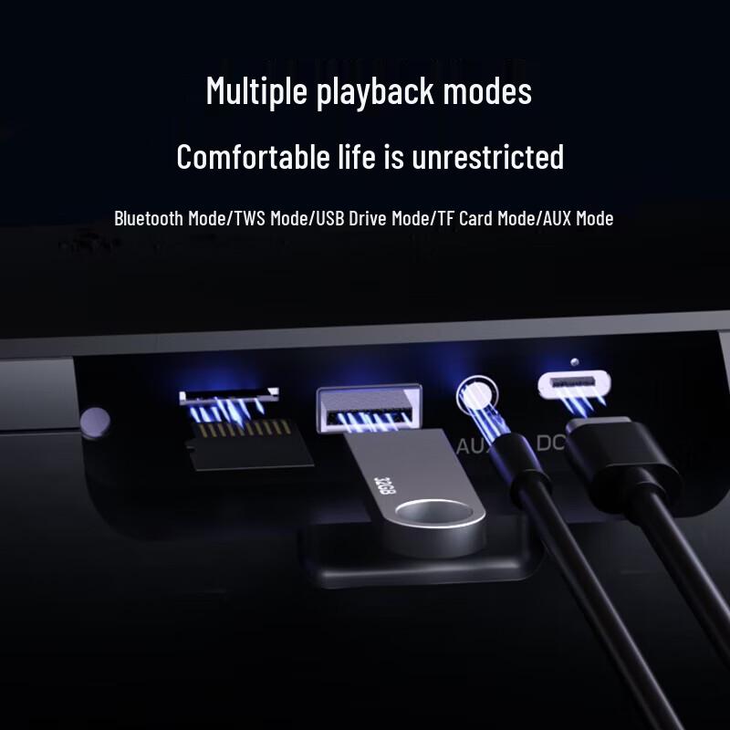 Philips TAS3200 Tragbarer Bluetooth-Lautsprecher CN-Stecker (Adapter enthalten) (CN-Version)