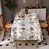 Tovaglia nordica con stampa a nappe in cotone lino antimacchia - Resistente al calore per casa e sala da pranzo