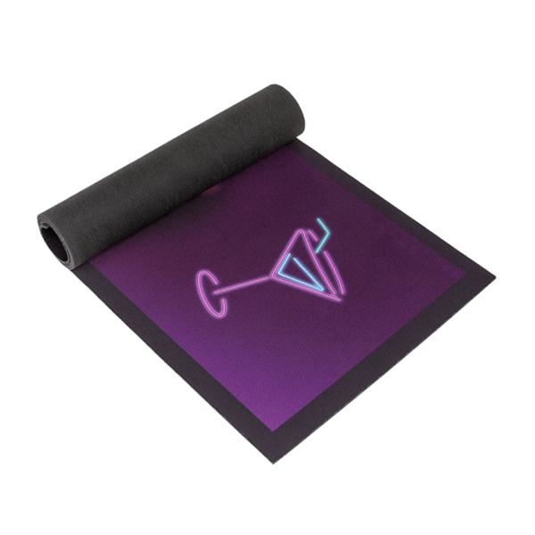 Barmatte Cocktail Servicematte Neon-Effekt rutschfest