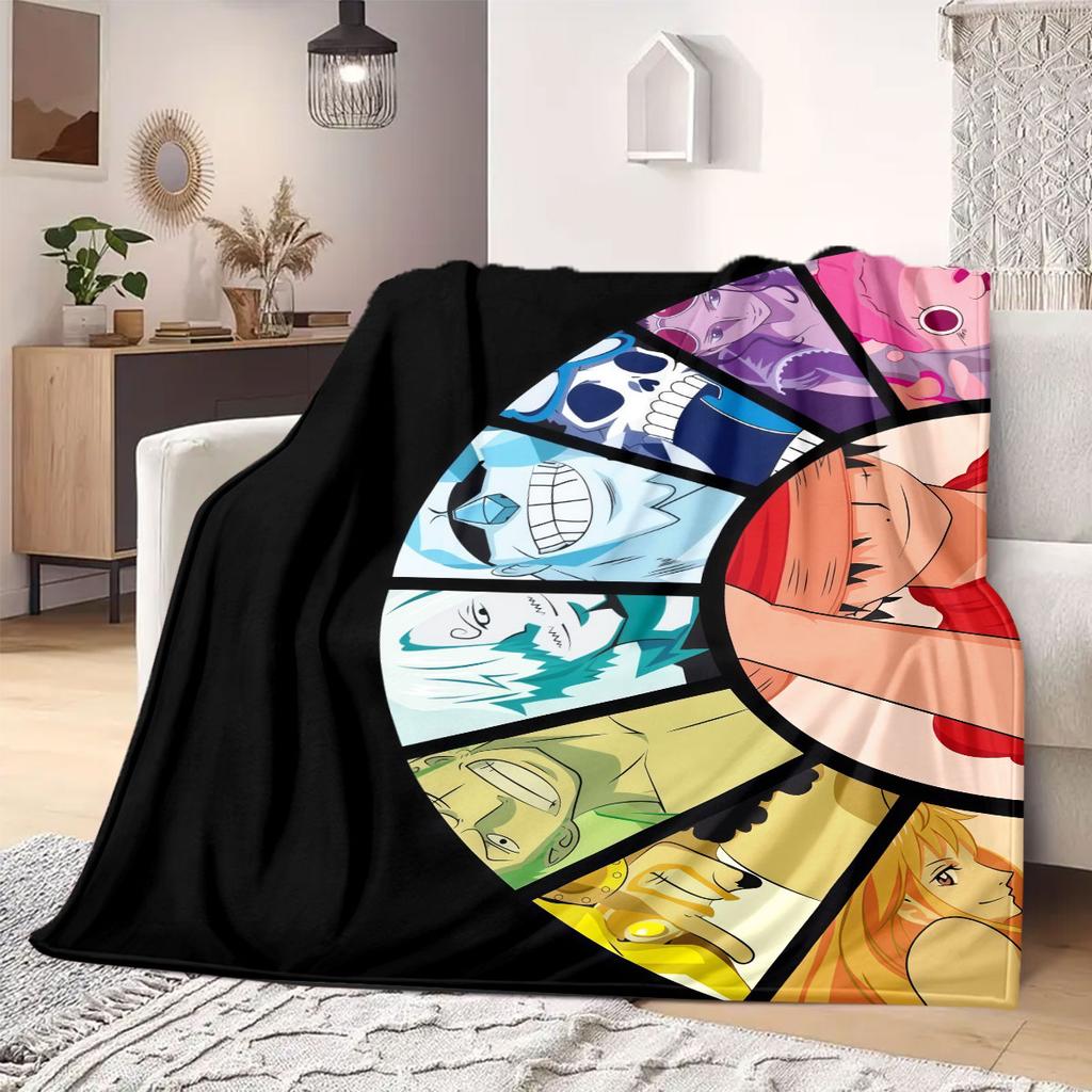 Monkey D Luffy Flannel Blanket Warm,Comfortable,Suitable for Bedrooms,Sofas,Beds,Chairs,Picnics,Travel
