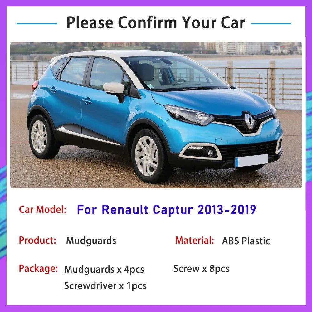 Para-lamas de carro para Renault Captur Samsung QM3 2013- 2018 2017 2016 Rodas dianteiras traseiras Protetores contra respingos Protetores contra lama Para-lamas Para-lamas