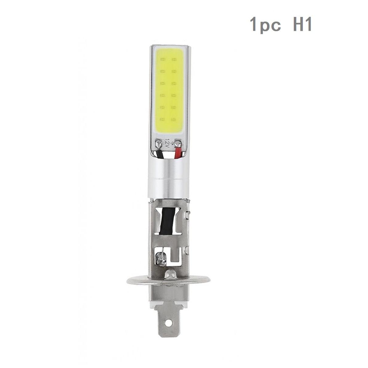 

Автомобильные противотуманные фары H1 H3 Canbus Супер яркая светодиодная лампа COB 12V Ходовые огни Авто Мотоцикл 1pc H1