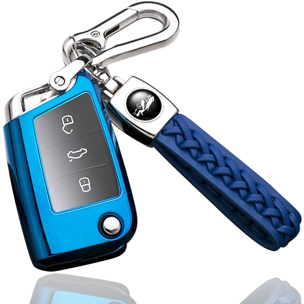 VW Volkswagen Exclusive Key Case Genuine Leather Key Chain Beetle Golf Polo Polo Passat