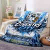 Coventry City FC Splash Art Club Abzeichen Stadion Druck Flanelldecke Weiche Warme Überwurfdecke für Sofa Bett Wohnzimmer