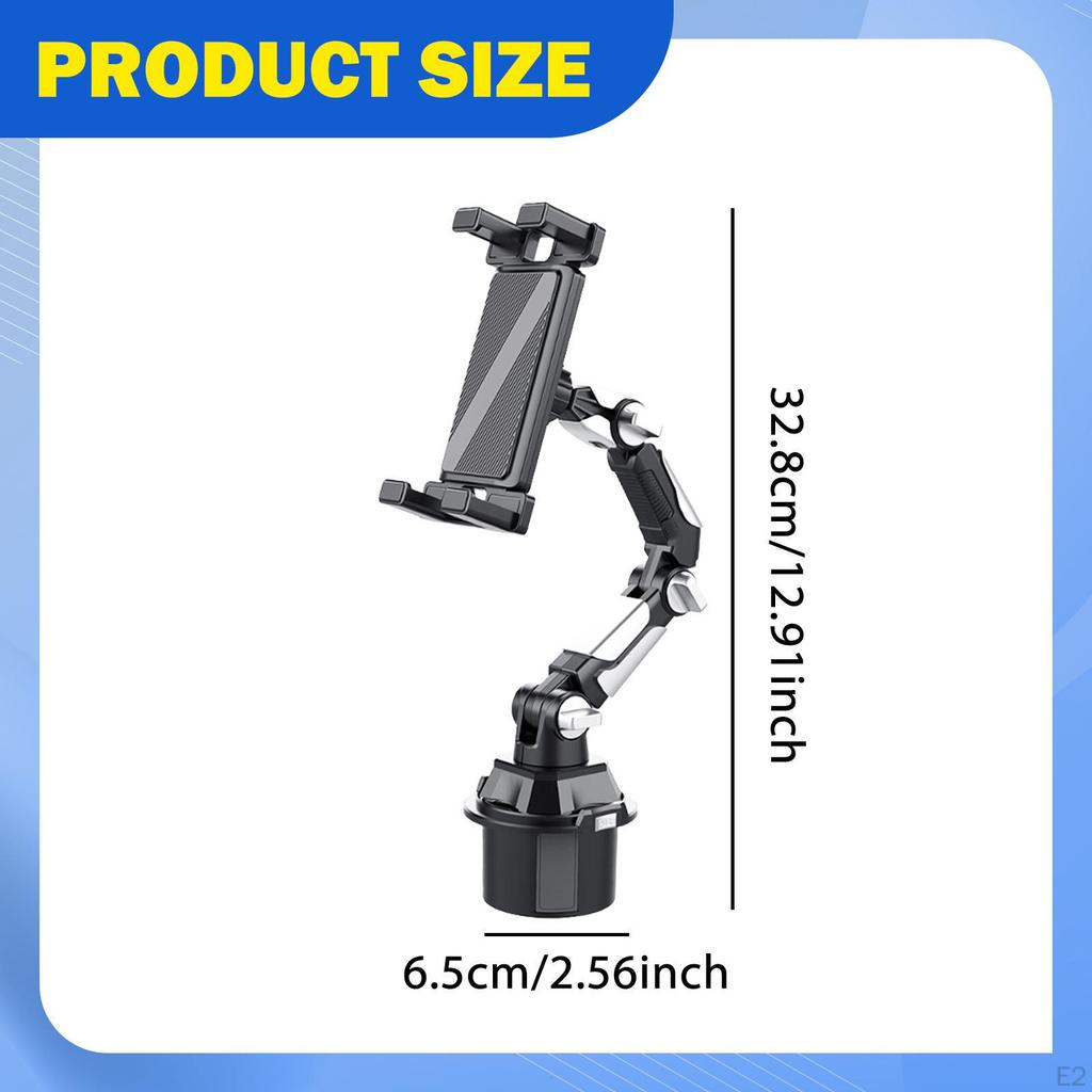 Car Phone Holder Retractable Universal Simple Assembly Anti Slip Lightweight for Smartphones 360°