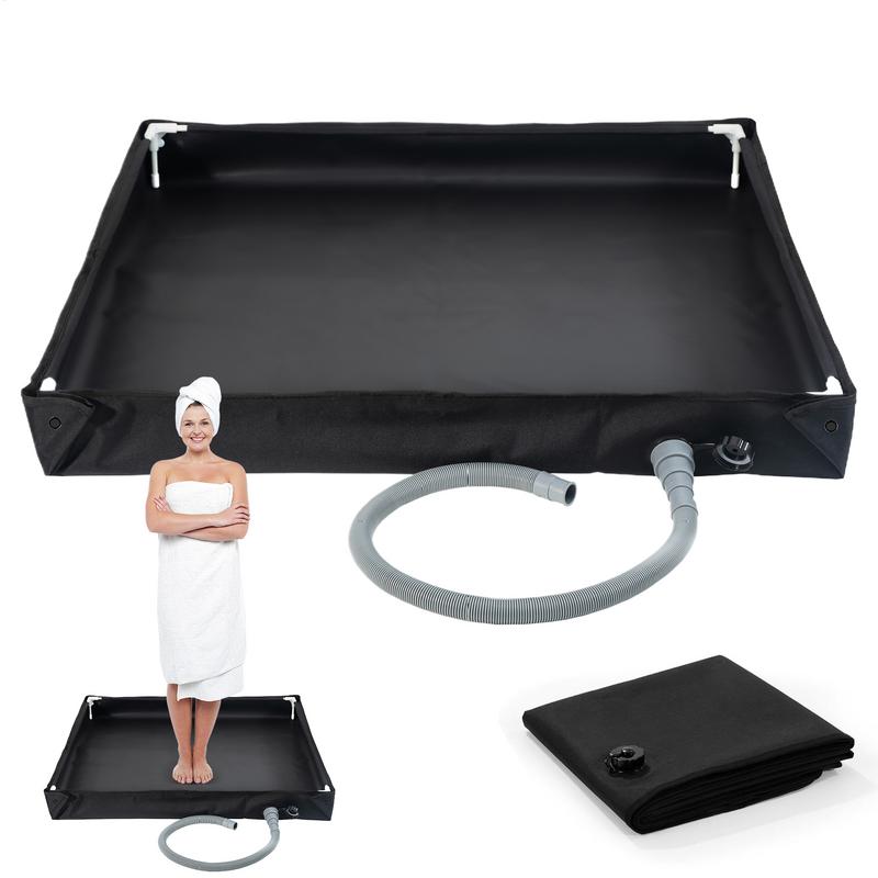 1pc Foldable Shower Base Outdoor Tent RV Camping Awning Shower Tray Portable Shower Pan Shower Base for Camping Travel