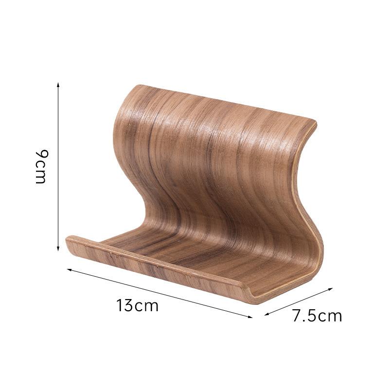 Tragbarer Holz-Handyhalter Fauler Ständer Einfacher Desktop Kreativer TV-Video-Ständer Handyhalter