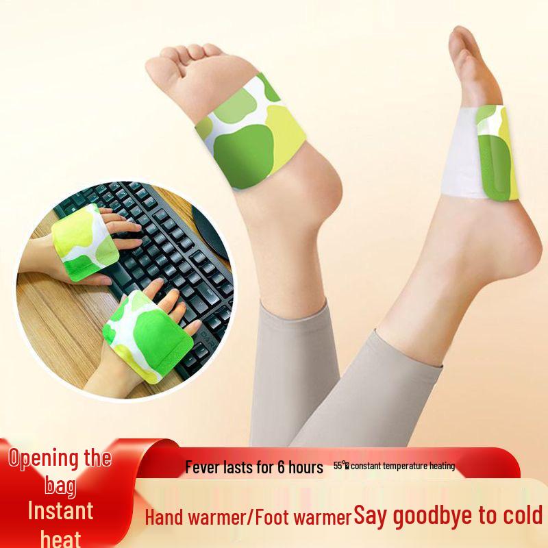 Dual-Use Self-Heating Hand and Foot Warmer Patch for Winter - Ideal for Outdoor and Home Use