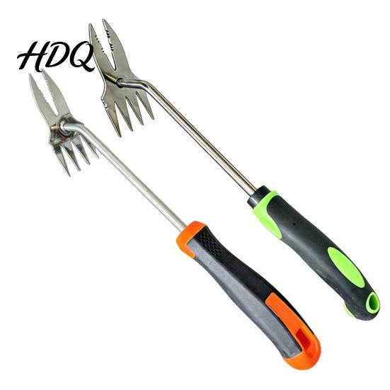 Thick Rootlet Weed Remover 2-in-1 Puller Heavy Duty Stainless Steel Hand Weeder