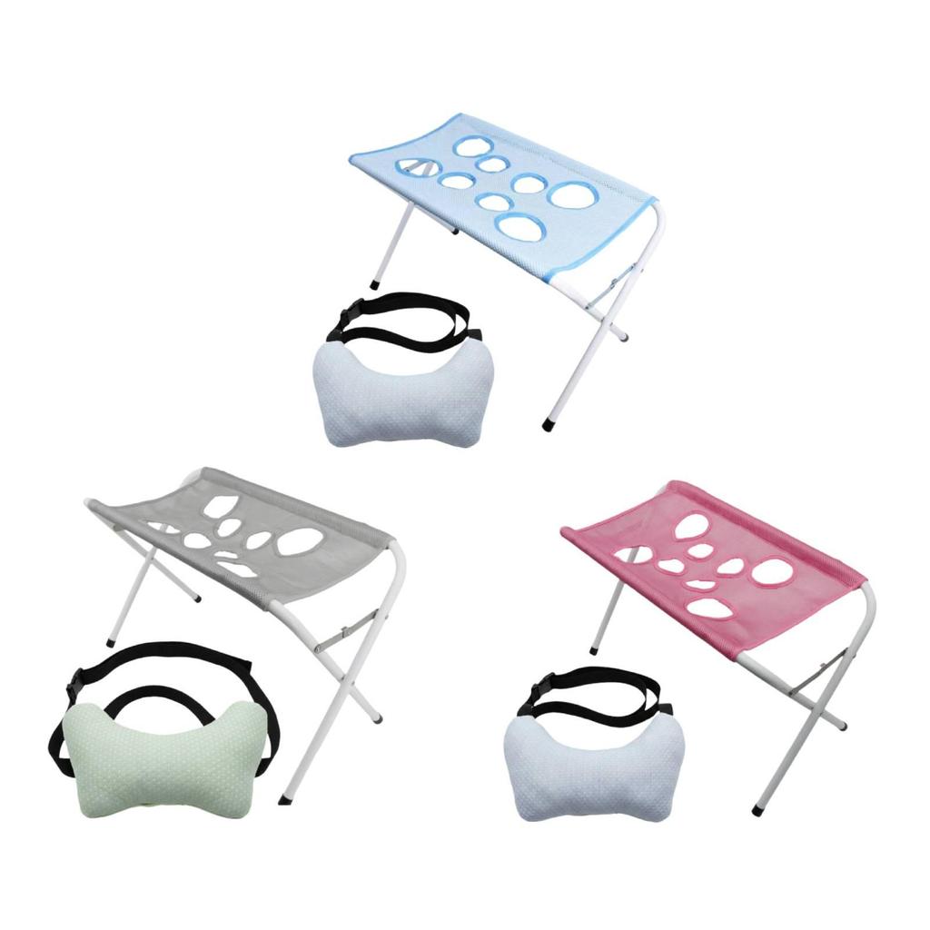 Dog Grooming Hammock Stand Mesh with Stable Iron Frame Breathable Tear Resistant