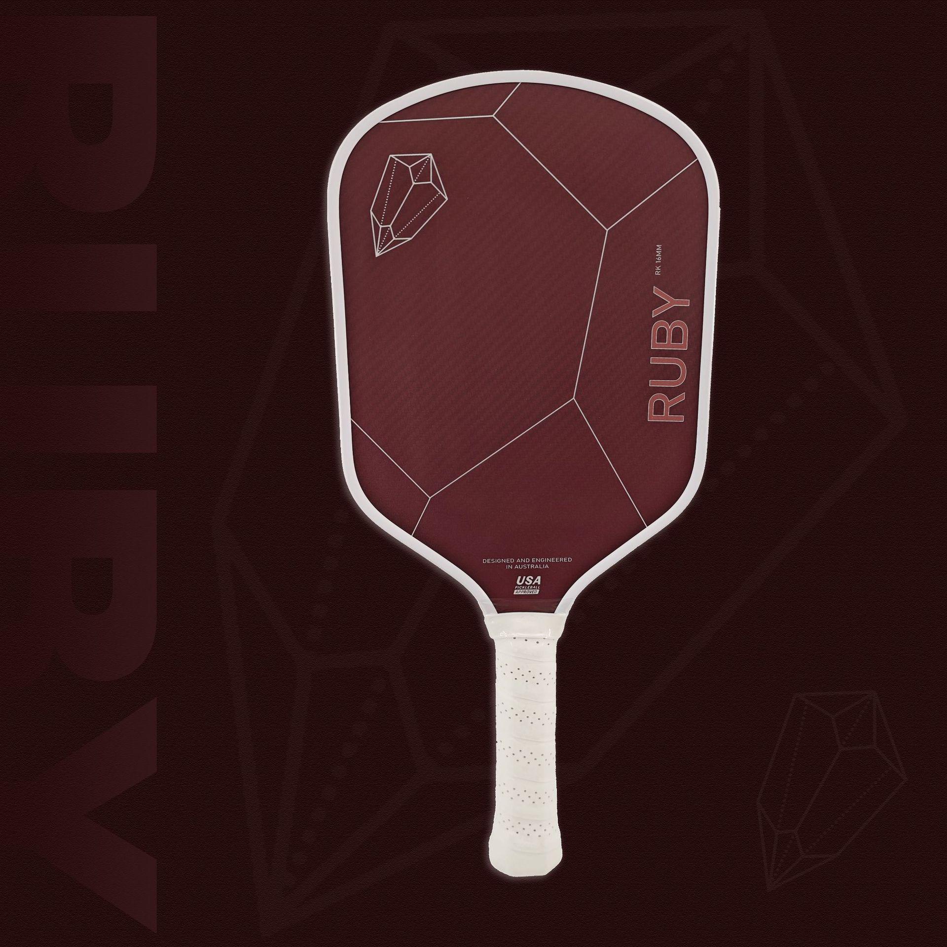 RUBY Red Kevlar Offensive Pickleball Paddle 16mm красный