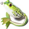 Frog Lure, Topwater Fishing Lures, Frog Lures for Bass Fishing, Top Water Frog Soft Swimbaits with Weedless Fishing Lures for Bass Trout Pike
