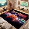 Game Controller Theme Crystal Velvet Floor Rug Personalized Custom Name Text Warm Carpet Home Decoration