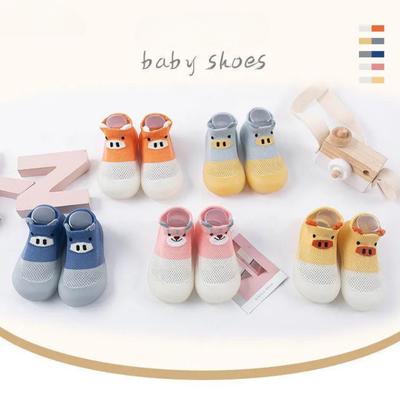 Nya Babysockor Skor Spädbarn Färgmatchande Söta Barn Pojkskor Docka Mjuk Sula Barn Golvskor Första Stegen Småbarn Flickor