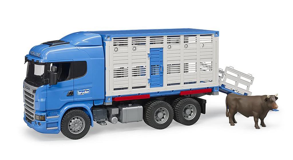 Bruder Scania R-serie 03549 - Truck Betaillere with 1 Pet - Blue
