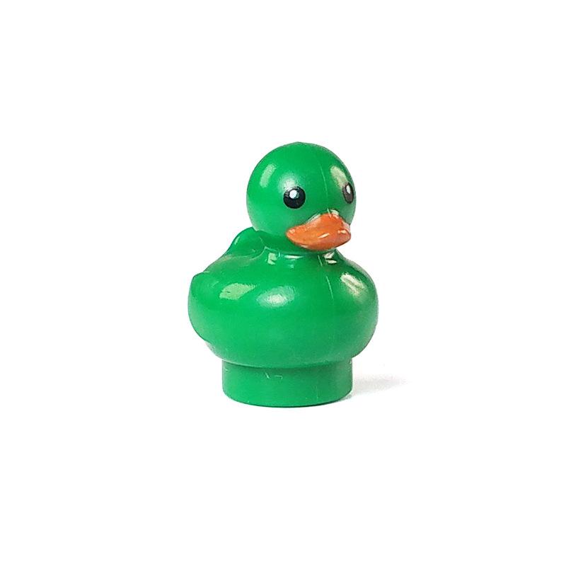 MOC 1PCS 49661pb01 41384 Printed Zoo Duck Building Blocks Farm Animal Forest Water Bricks Particle Toys Children Birthday Gifts