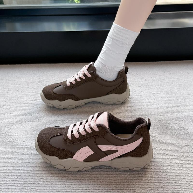 Thick-soled Women's Autumn New Versatile Retro Casual Sneakers Lightweight