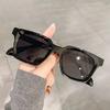 LNFCXI Fashion Rivet Square Sunglasses Women for Men Luxury Brand Designer Sun Glasses Punk Anti Blue Light Eyeglasses Frame