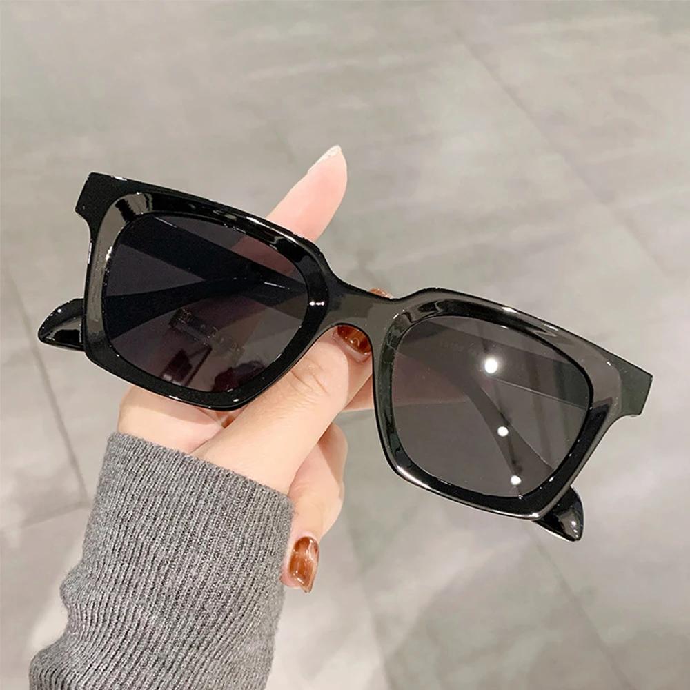 LNFCXI Fashion Rivet Square Sunglasses Women for Men Luxury Brand Designer Sun Glasses Punk Anti Blue Light Eyeglasses Frame