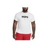 Nike Letter Print Quick-Dry Round Neck Short Sleeve T-Shirt Men Tops White DA1594-100