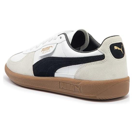 Puma Palermo Leather White Black Gum Unisex Sneakers 396464-01